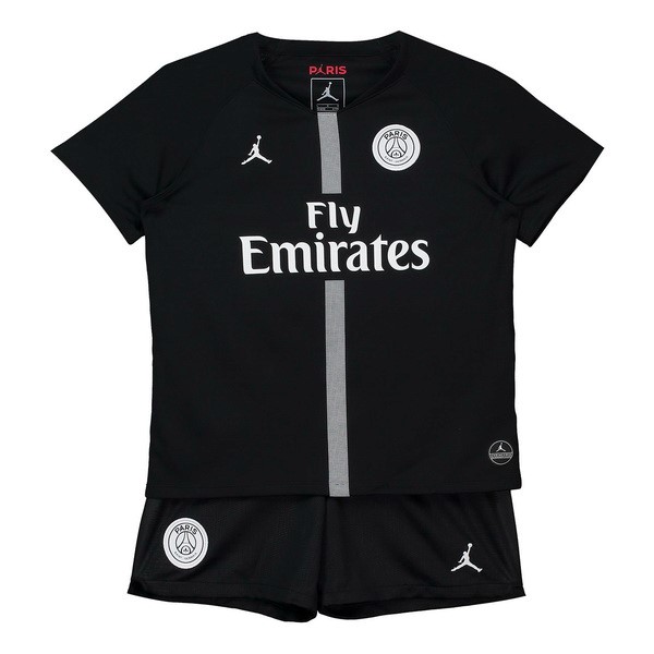 JORDAN Camiseta Paris Saint Germain Tercera Replica Primera Ropa Niños 2018/19 Negro